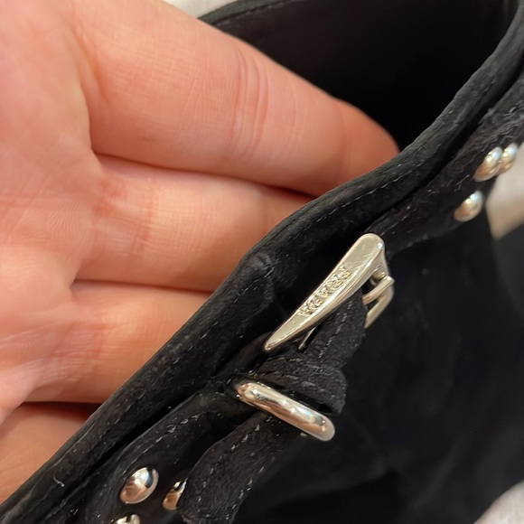 Prada black Suede Ankle boots with heel Booties vintage - Picture 11 of 17